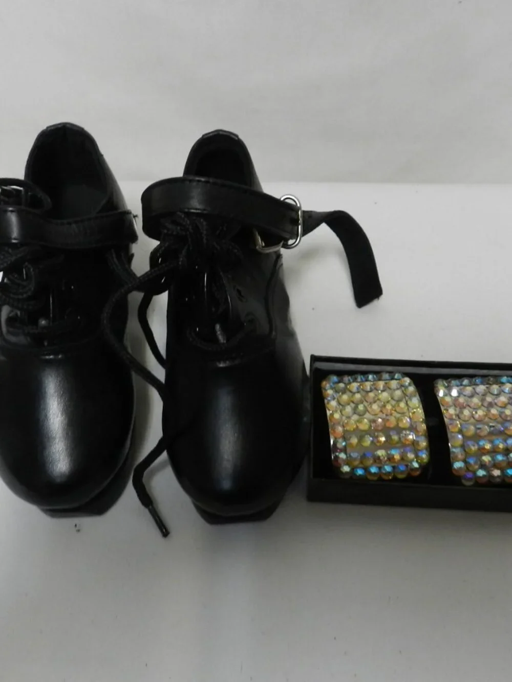 EEASE Irish Dance Leather shoes Handmade w/Buckles Toddler Girls Boy NEW Size 9